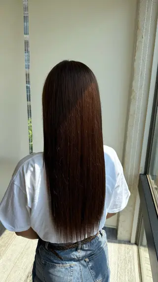 カラー 福田花音/スタイリ スト兼任アイリストのヘアスタイル