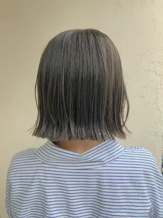 ショート カラー パーマ ヘアアレンジ ヨシムラ リオのヘアスタイル