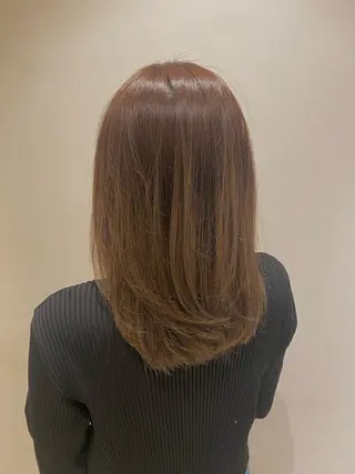 ミディアム カラー 🌹艶髪カラー🌹 津田晴加【西荻窪】のヘアスタイル