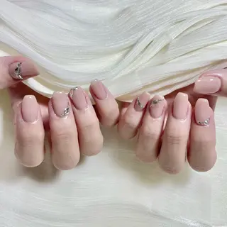 ネイル By moonネイル 🌷ワンホン/韓国風のネイルデザイン