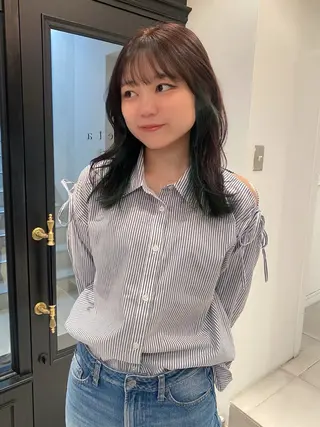 セミロング カラー riria/ボブ /ブラウンカラー🎀のヘアスタイル