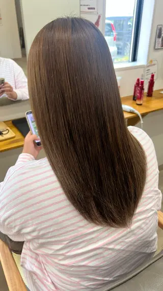 ロング カラー 山下 稚葉 艶髪/透明感カラーのヘアスタイル