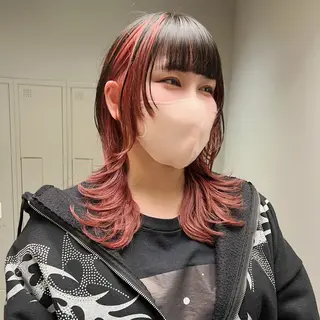 ロング 🐺立川のウルフ屋 さん🐺おかみ🐺のヘアスタイル