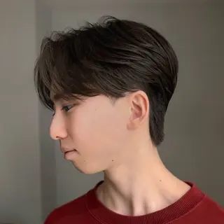 パーマ メンズ GO TODAY シェアサロン原宿 Verno所属・センターパート特化/ メンズカット/ヒロキのヘアスタイル