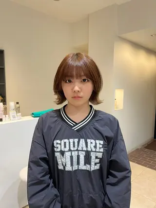 ミディアム カラー 髪の修復専門サロン　hair place VIVE所属・KOTA / ハイトーン/髪質改善のヘアスタイル