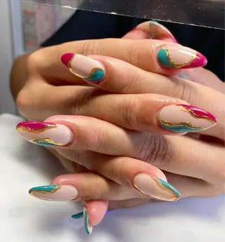 セミロング ネイル nail yukkoのネイルデザイン
