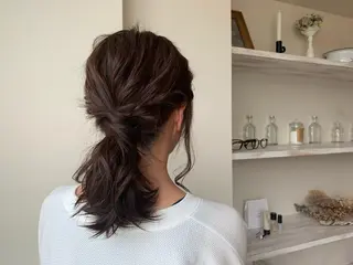 ミディアム ヘアアレンジ ボブウルフ／ボブ Satsuki【名駅のヘアスタイル