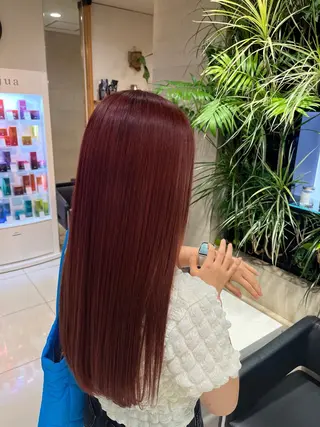 ロング カラー 暖色/レイヤーカット /艶髪/髪質改善/のマツエク・マツパデザイン