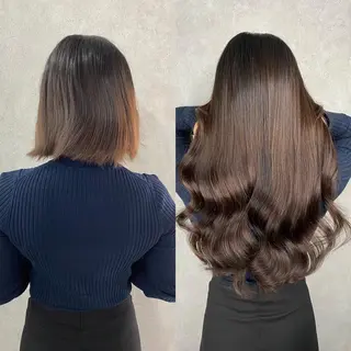 ミディアム 💎馴染むエクステ ×カラーTOMO💎のヘアスタイル