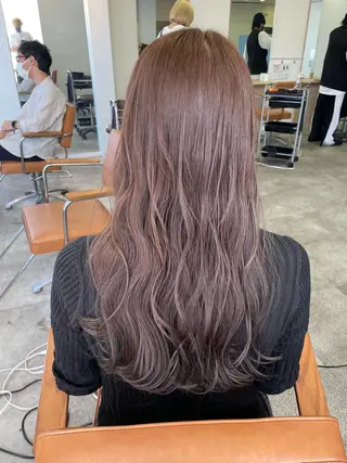ロング カラー ハイトーン/ベージュ 指名No.1荒木涼太のヘアスタイル