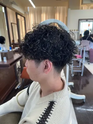 ショート パーマ メンズ 成田で1番お悩み解決 の髪へ導くみつきのヘアスタイル