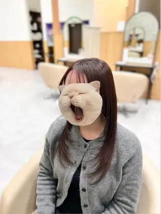 ロング カットカラー model🎀りせのヘアスタイル