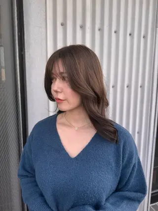 カラー sora/ 暖色カラー🌷のヘアスタイル