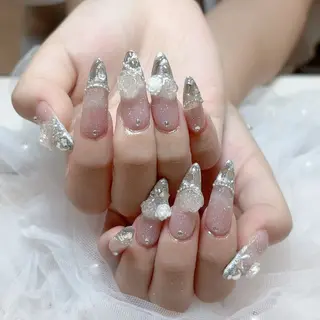 ネイル 🎀erika 長さだし💗モチ最高のネイルデザイン