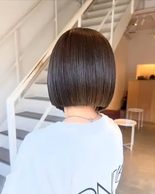 ミディアム カラー 艶髪✨️ kuyumi🌷のヘアスタイル