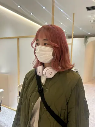 ミディアム カラー Yamamoto 半個室美容室zinaのヘアスタイル