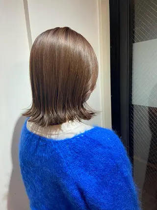 ミディアム Lamana所属・透明感カラー/ 加瀬たまものヘアスタイル