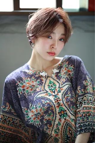 ショート カラー パーマ 💈LuTa💈_ 公式_NewOpenのヘアスタイル