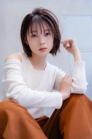 ショート カラー サイエンスアクア/艶 髪/レイヤー/清水のヘアスタイル