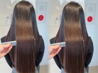 ロング メンズバレイヤージュ 斉藤春のヘアスタイル