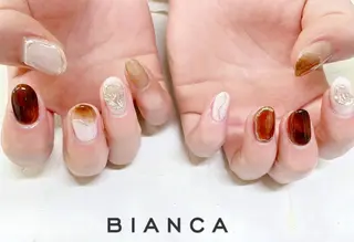 ネイル ネイルサロンビアンカ 大宮店長 モリサワのネイルデザイン