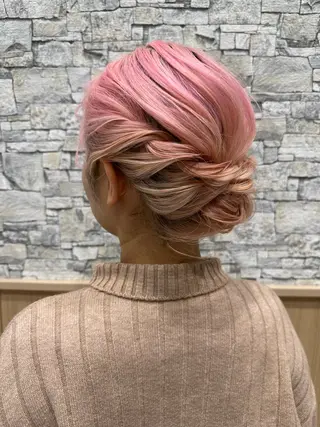 ミディアム ヘアアレンジ UNIX Salon&Spaららぽーと豊洲店所属・大滝 理子のヘアスタイル