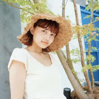 ミディアム カラー ヘアアレンジ CREAPY所属・日向野 利菜のヘアスタイル