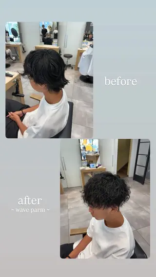 パーマ メンズ メンズ/バレイヤー ジュ/HIKARUのヘアスタイル