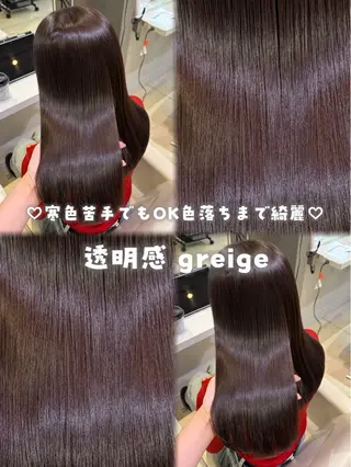 セミロング カラー ♡透明感カラー/新宿 縮毛矯正/Rina♡のヘアスタイル