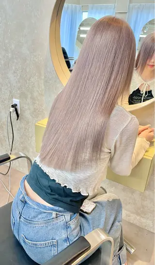 ミディアム ブリーチ指名 No1🏆RENのヘアスタイル