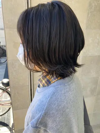 ミディアム カラー 田中 あかねのヘアスタイル