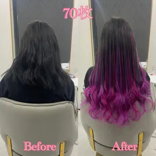 ショート シールエクステ ♡SAORI♡のヘアスタイル