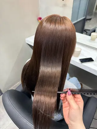 ロング カラー 木村 智美のヘアスタイル