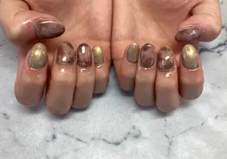 ネイル ネイルリボン 受付スタッフのネイルデザイン