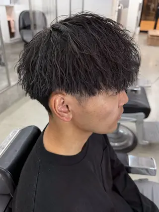 ショート カラー パーマ ヘアアレンジ メンズ 亀井隆汰/メンズ専門 パーマ特化美容師のヘアスタイル