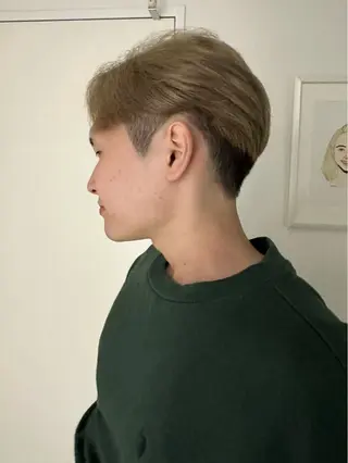 ショート カラー メンズ enrichミヤモト ヒロヤのヘアスタイル