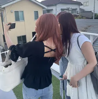 セミロング 赤味ゼロ✨️透ける ハイトーン😇ハルキのヘアスタイル