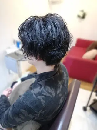 ショート パーマ メンズ 北林 弘展のヘアスタイル