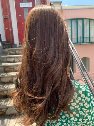 ロング カラー 平 ちひろのヘアスタイル