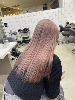 セミロング カラー ヘアアレンジ flammeum所属・ハイトーン/ボブ /misakiのヘアスタイル