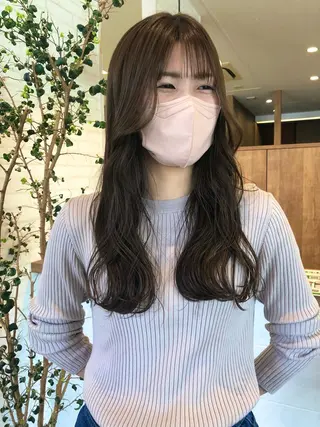 ロング カラー パーマ ヘアアレンジ ❣️倉敷❣️美髪 カラー能登一成のヘアスタイル