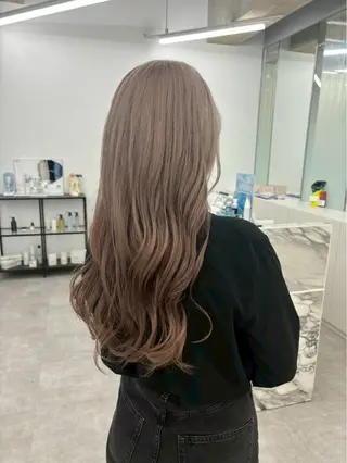 カラー 韓国 /透明感/サキナのヘアスタイル