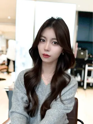 セミロング カラー ヘアアレンジ 顔周り&ミディアム 特化/池袋/kokiのヘアスタイル