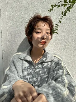 ショート カラー レイヤー/大人ボブ 渡邉【日吉美容室】のヘアスタイル