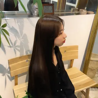 ロング カラー suzuka/透明感 カラー 美髪縮毛矯正のヘアスタイル