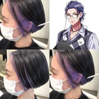 ショート カラー 推しカラー✨ オタク美容師ユウカのヘアスタイル
