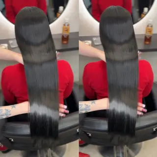 ロング 新宿/髪質改善/ 縮毛矯正/松永ゆいのヘアスタイル