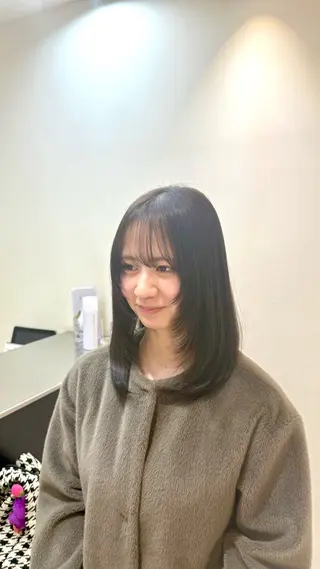 ミディアム カラー akari / ミディアムパーマのヘアスタイル