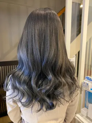 セミロング カラー 🌈評価No.1🌈 艶髪カラー❌エクステのヘアスタイル