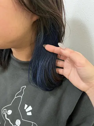 ミディアム カラー Lapel green所属・Lapelgreen 森町 / AOIのヘアスタイル